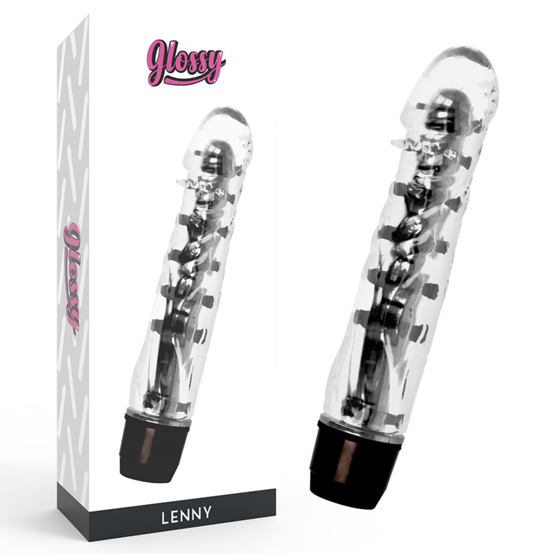 GLOSSY - VIBRATEUR LENNY NOIR - Sensualia