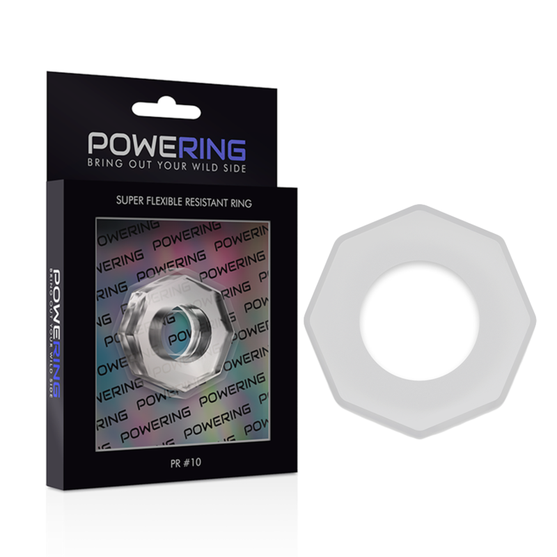 POWERING - ANNEAU PÉNIS SUPER FLEXIBLE ET RÉSISTANT 5CM PR10 CLAIR - Sensualia