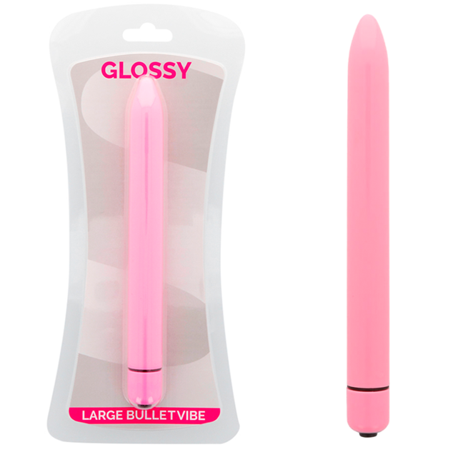 GLOSSY SLIM - VIBRATEUR ROSE GLOSSY