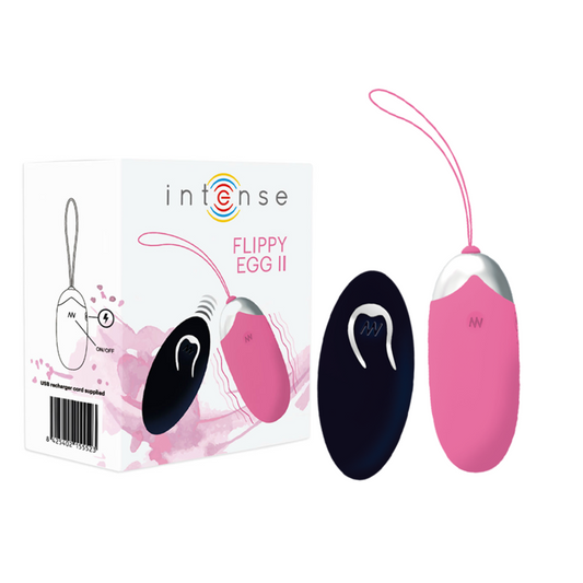 INTENSE - OEUF VIBRANT FLIPPY II AVEC TÉLÉCOMMANDE ROSE - Sensualia