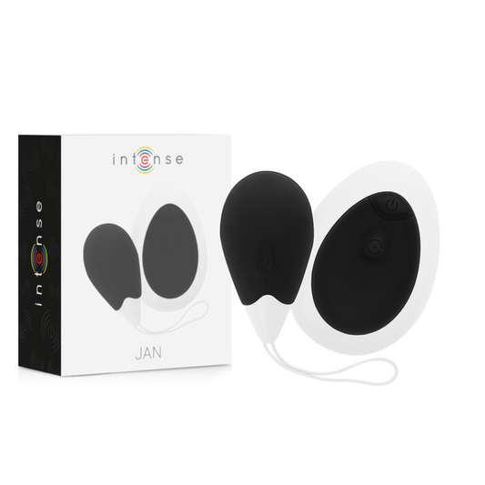 INTENSE - OEUF VIBRANT JAN TÉLÉCOMMANDE NOIR INTENSE COUPLES TOYS