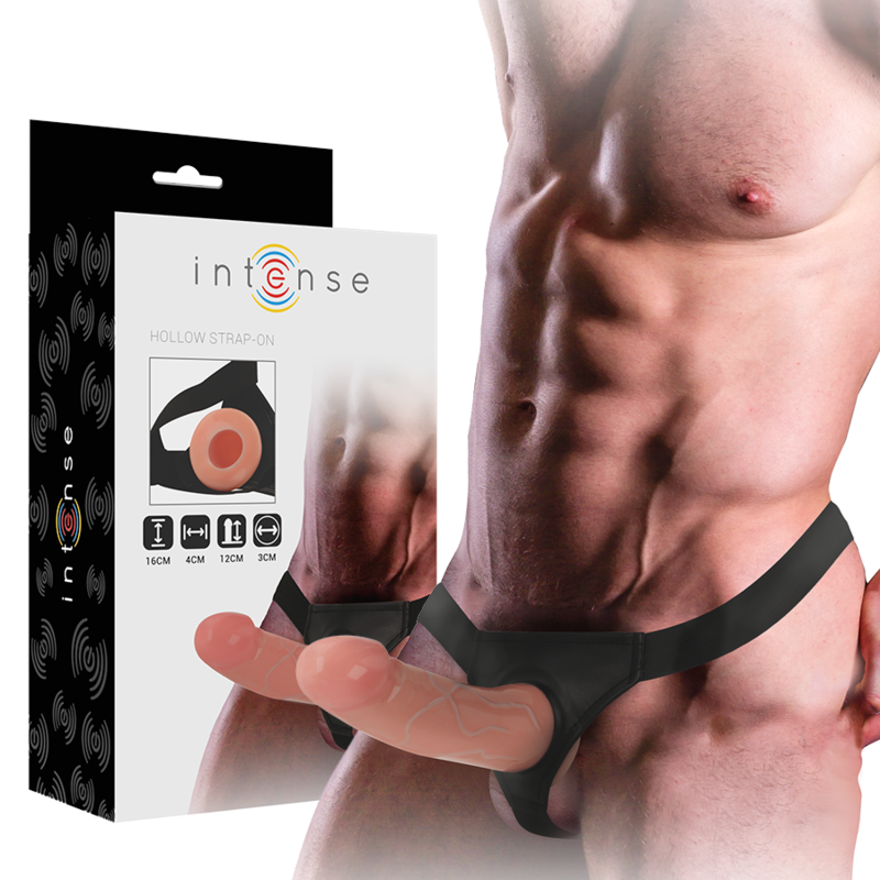 INTENSE - HARNAIS CREUX AVEC GODE 16 X 3 CM - Sensualia