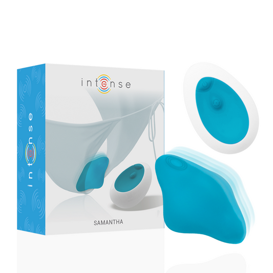 INTENSE - SAMANTHA PANTIE TÉLÉCOMMANDE BLEU - Sensualia