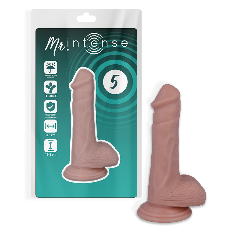 MR INTENSE - 5 PÉNIS RÉALISTE 16.5 CM -O- 3.5 CM - Sensualia