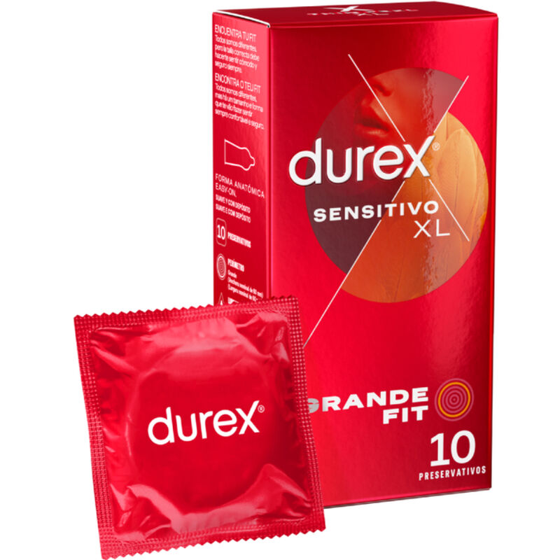 DUREX - PRÉSERVATIFS SENSIBLES XL 10 UNITÉS - Sensualia
