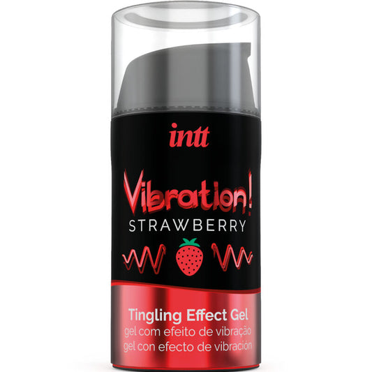 INTT - PUISSANT STIMULANT INTIME GEL VIBRANT LIQUIDE FRAISE 15 ML - Sensualia