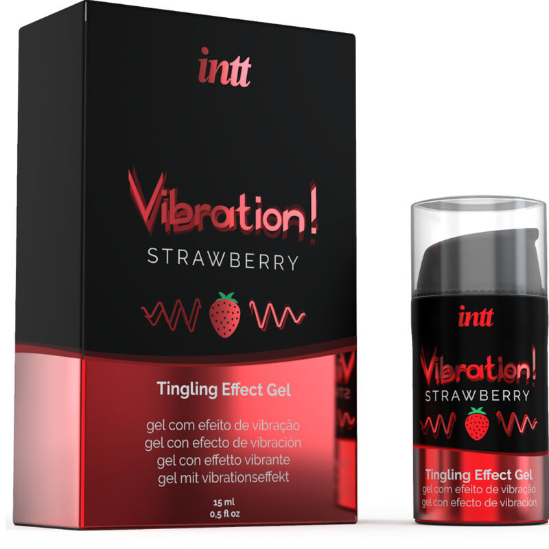 INTT - PUISSANT STIMULANT INTIME GEL VIBRANT LIQUIDE FRAISE 15 ML - Sensualia