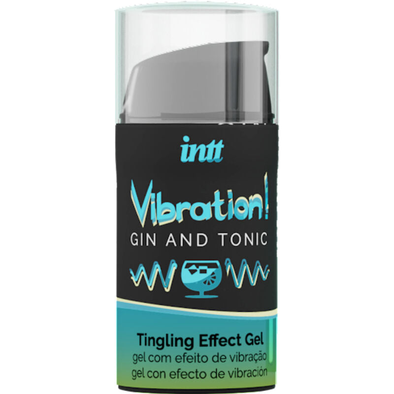 INTT - GEL VIBRATEUR LIQUIDE PUISSANT STIMULANT INTIME GIN & TONIC 15ML - Sensualia