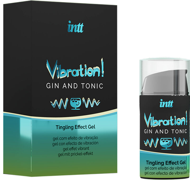 INTT - GEL VIBRATEUR LIQUIDE PUISSANT STIMULANT INTIME GIN & TONIC 15ML - Sensualia