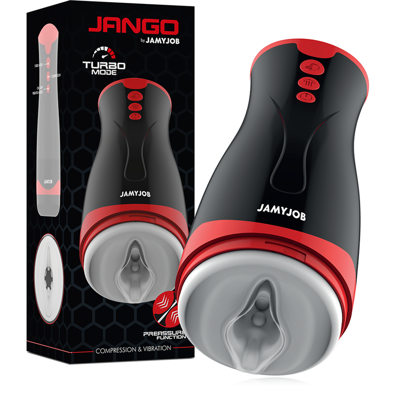 JAMYJOB - MASTURBATEUR  COMPRESSION ET VIBRATION JANGO - Sensualia