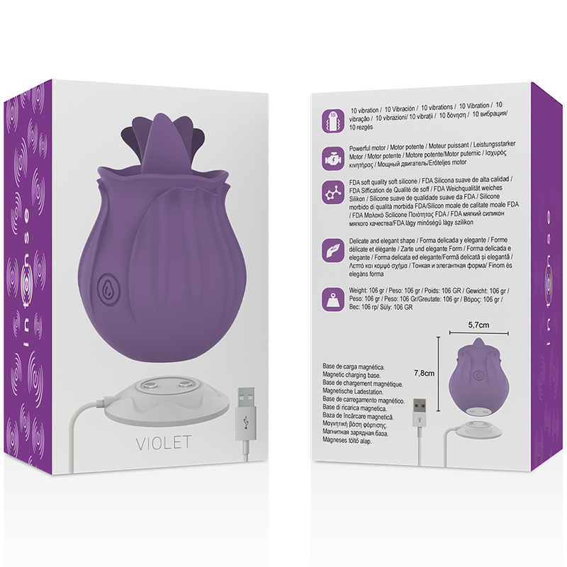 INTENSE - VIOLET CL TORIS STIMULATEUR 10 VIBRATIONS LILAS - Sensualia
