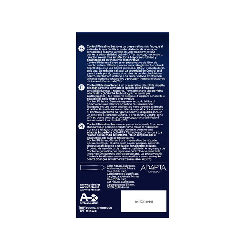 CONTROL - ADAPTA CONDOMS 24 UNITS - Sensualia