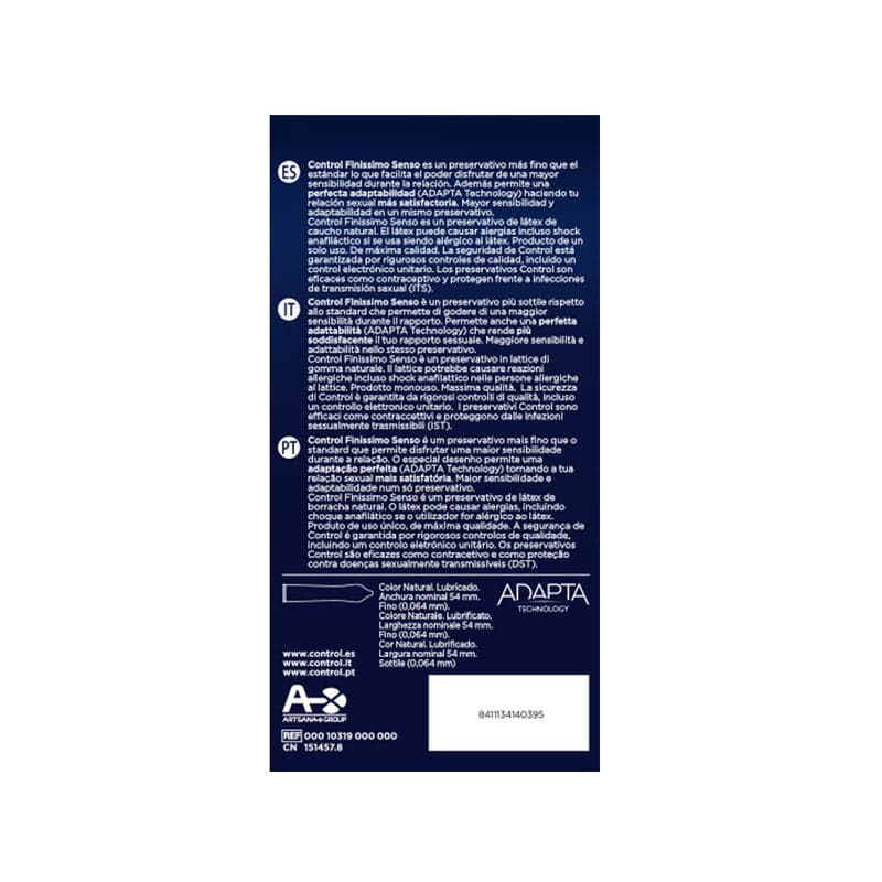 CONTROL - ADAPTA CONDOMS 24 UNITS - Sensualia