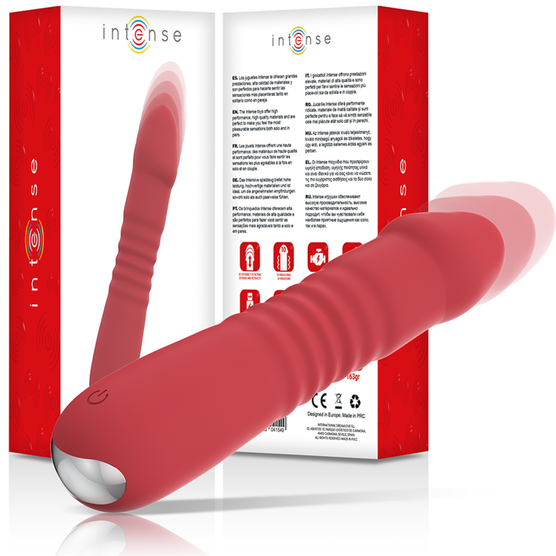 INTENSE - JUNI UP & DOWN 10 VIBRATIONS ROUGES - Sensualia