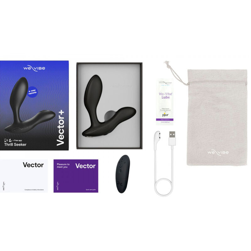 WE-VIBE - MASSEUR DE PROSTATE VECTOR+ NOIR - Sensualia