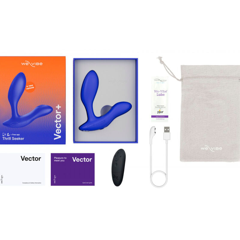 WE-VIBE - MASSEUR DE PROSTATE VECTOR+ BLEU - Sensualia