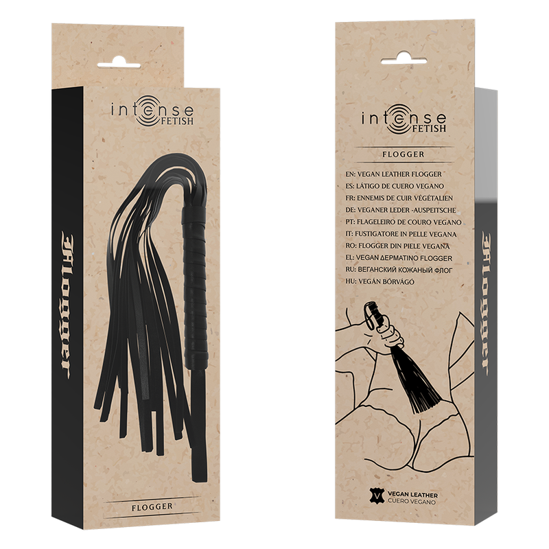 INTENSE - FETISH FLOGGER EN CUIR VÉGÉTALIEN - Sensualia