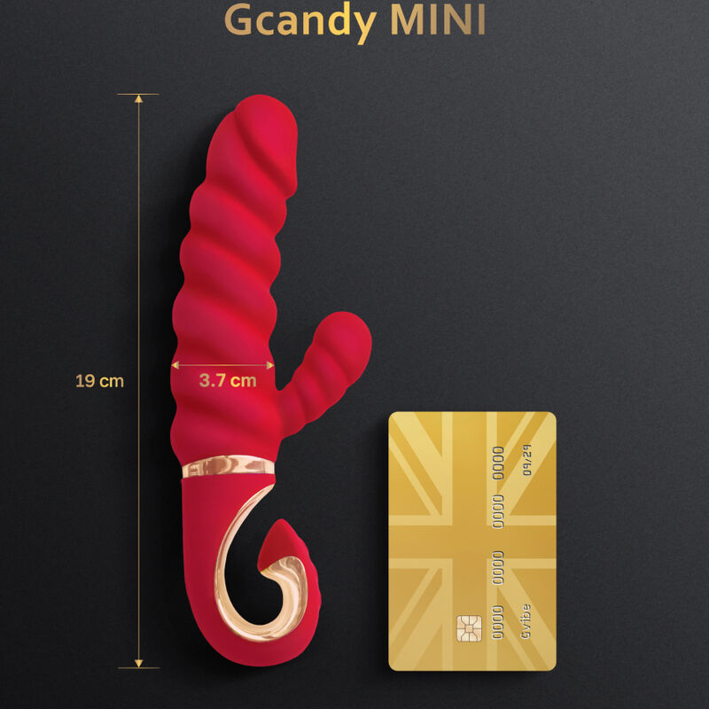 G-VIBE - VIBRATEUR GCANDY MINI ROUGE EN SILICONE - Sensualia