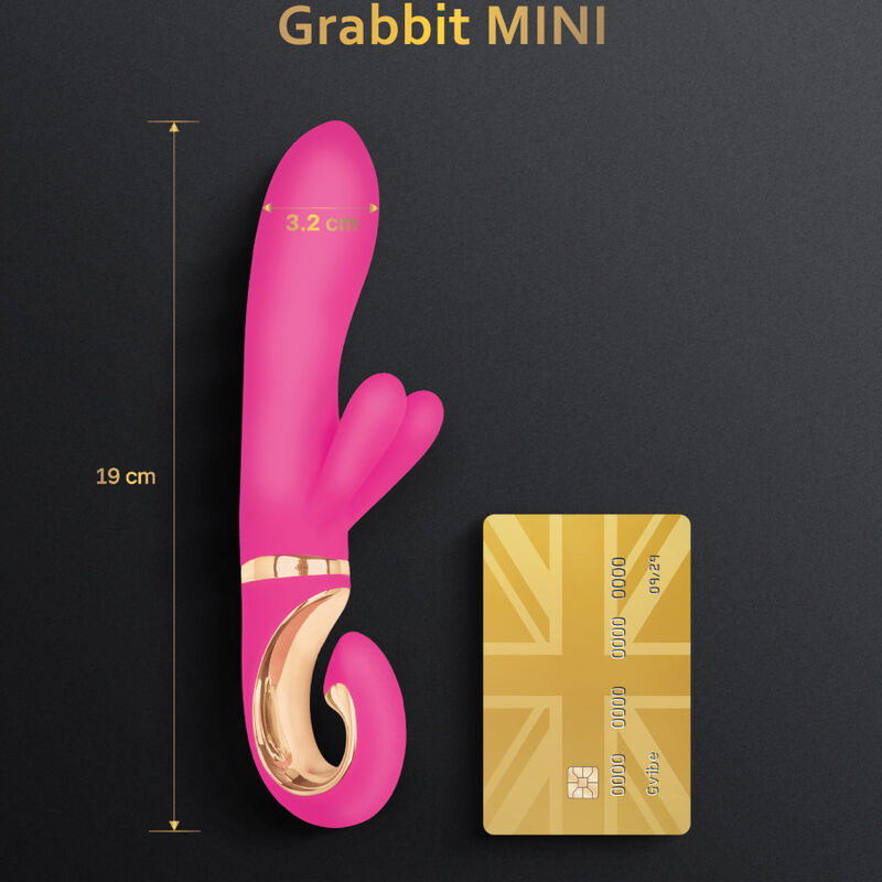 G-VIBE - VIBRATEUR GRABBIT MINI ROSE EN SILICONE - Sensualia