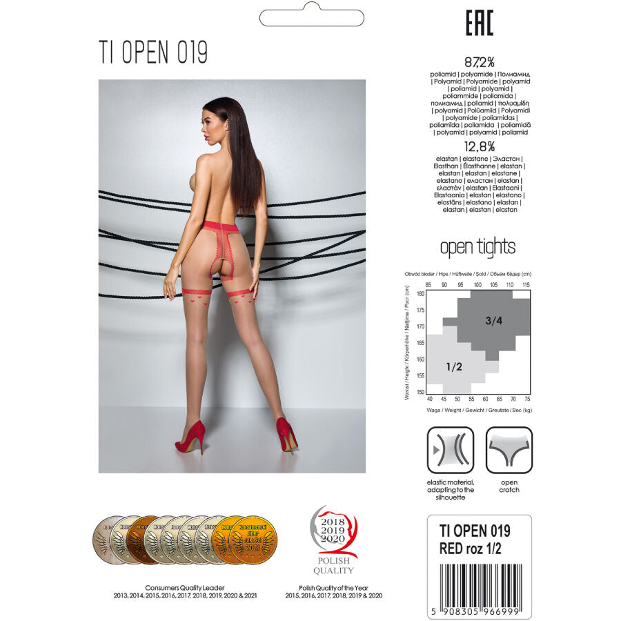 PASSION - TIOPEN 019 COLLANT NOIR 1/2 20 DEN - Sensualia