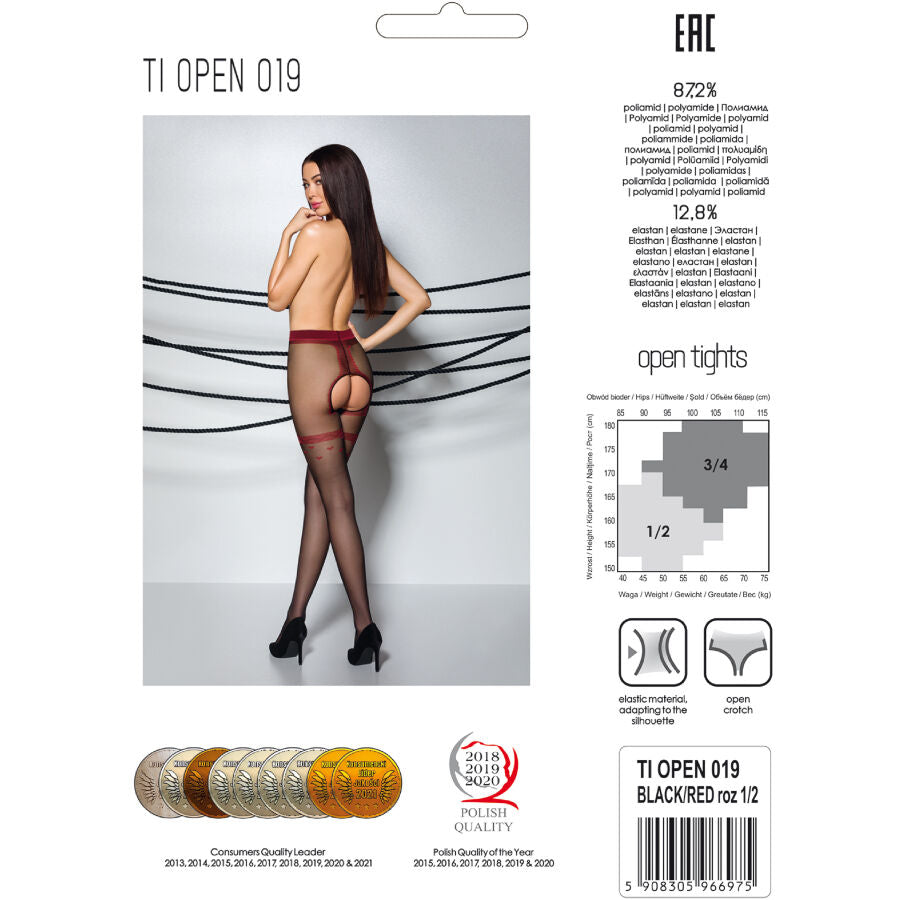 PASSION - TIOPEN 019 COLLANT NOIR 1/2 20 DEN - Sensualia