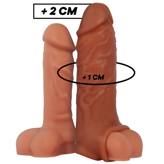 VIRILXL - EXTENSION DE PÉNIS MARRON EN SILICONE LIQUIDE V9 VIRILXL