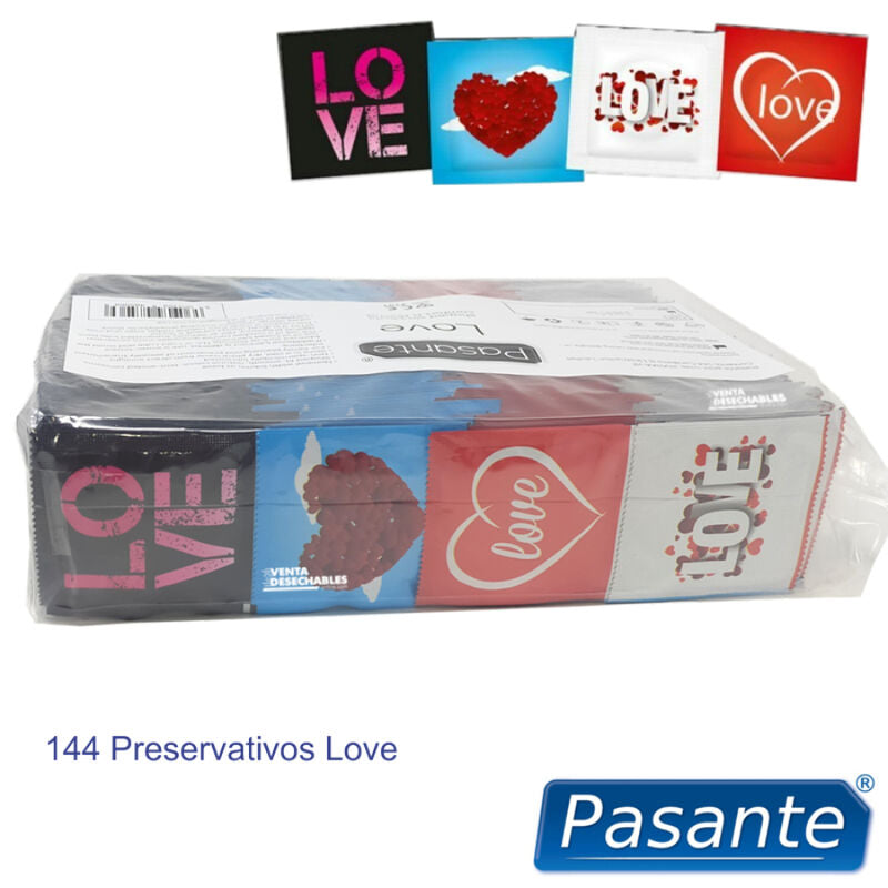 PASANTE - PRÉSERVATIFS LOVE BAG 144 UNITÉS - Sensualia