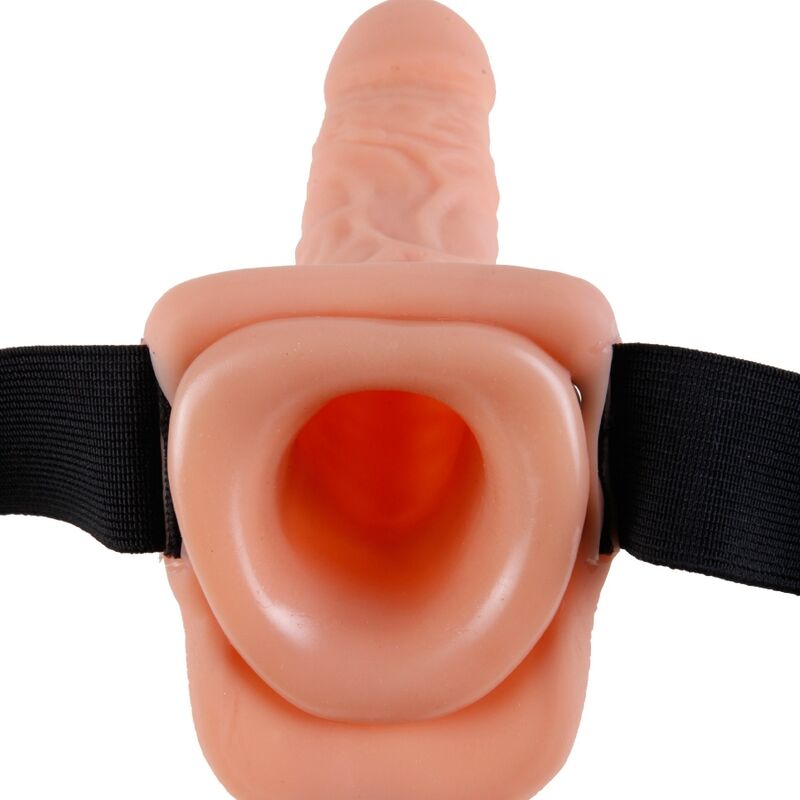 FETISH FANTASY SERIES - HARNAIS RÉGLABLE TÉLÉCOMMANDE PÉNIS RÉALISTE AVEC TESTICULES 17,8 CM - Sensualia