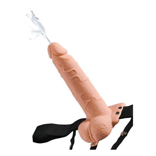 FETISH FANTASY SERIES - HARNAIS RÉGLABLE PÉNIS RÉALISTE AVEC BALLES ÉJACULANTES 19 CM - Sensualia