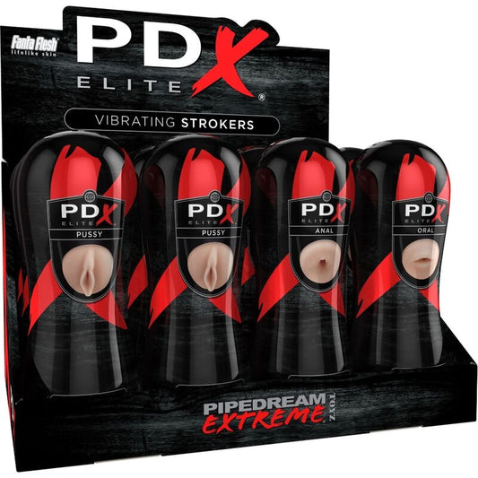 PDX ELITE - ENSEMBLE DE COUREURS 12 UNITÉS: 6X VAGIN, 3X ANO, 3X BOUCHE - Sensualia