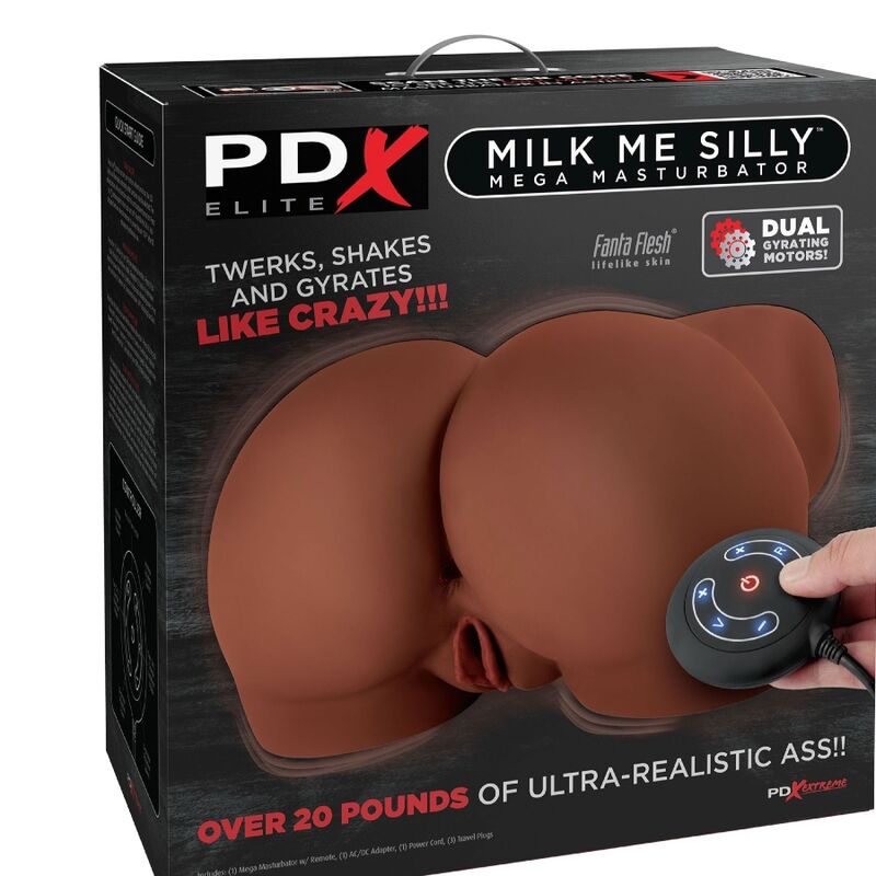 PDX ELITE - MÉGA MASTURBATEUR MILK ME SILLY VAGINA & ANO BROWN - Sensualia