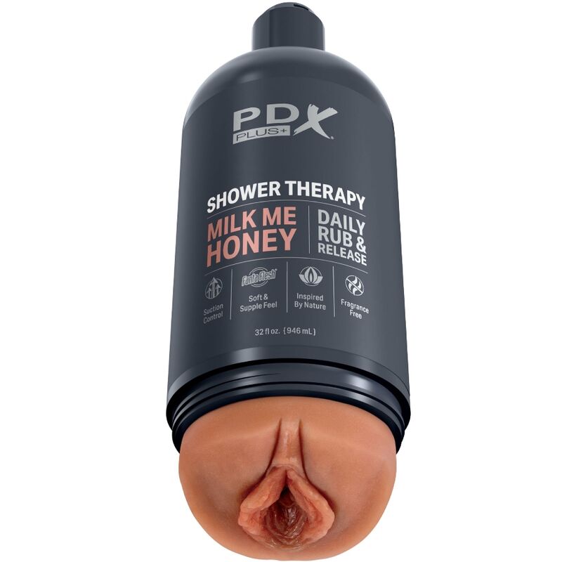 PDX PLUS - MASTURBATEUR STROKER CONCEPTION DE BOUTEILLE DISCRÈTE MILK ME HONEY CANDY SHAMPOOING - Sensualia