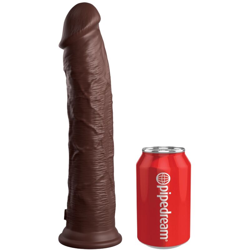 KING COCK - ELITE GODE RÉALISTE EN SILICONE 28 CM MARRON - Sensualia