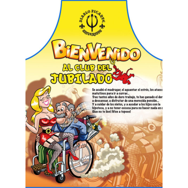 DIABLO PICANTE - TABLIER JUBILATE TEXTE ESPAGNOL - Sensualia