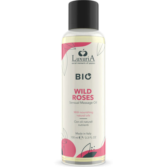 INTIMATELINE LUXURIA - HUILE DE MASSAGE BIO ROSES SAUVAGES 100 ML - Sensualia