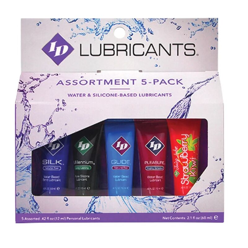 ID JUICY LUBE - ASSORTIMENT DE 5 TUBES DE LUBRIFIANT 12 ML - Sensualia