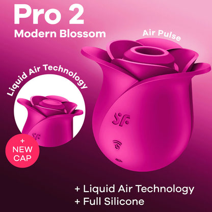 SATISFYER - AIR PULSE VIBRATEUR FLEUR MODERNE PRO 2 - Sensualia