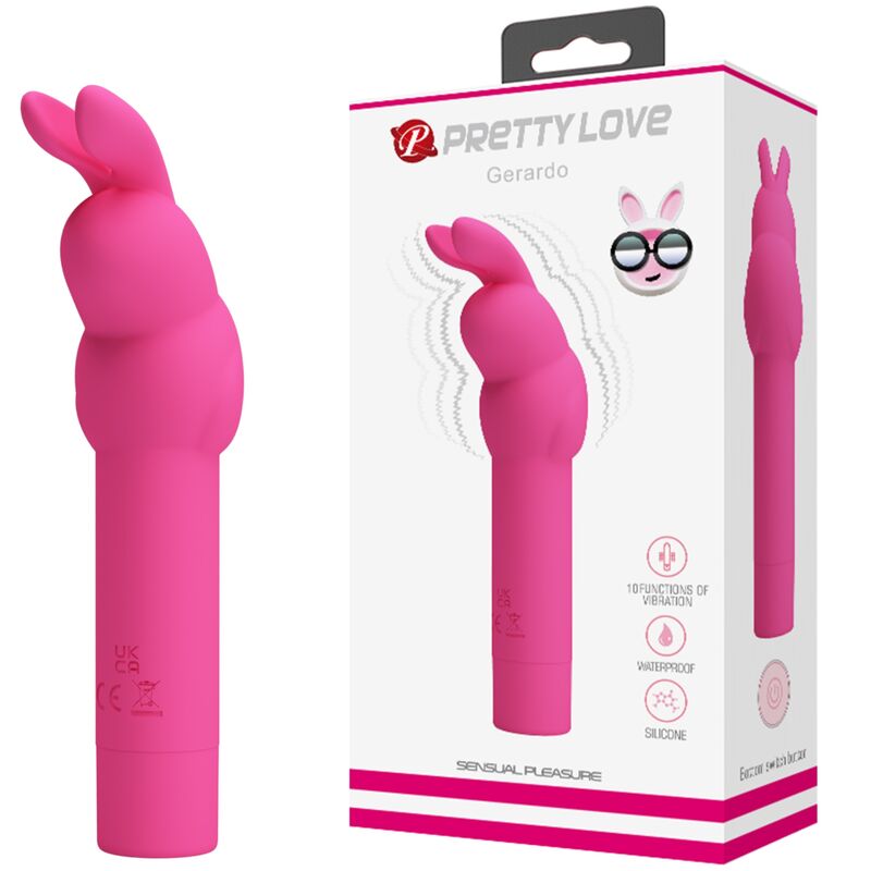 PRETTY LOVE - VIBRATEUR EN SILICONE LAPIN GERARDO FUSCHIA - Sensualia