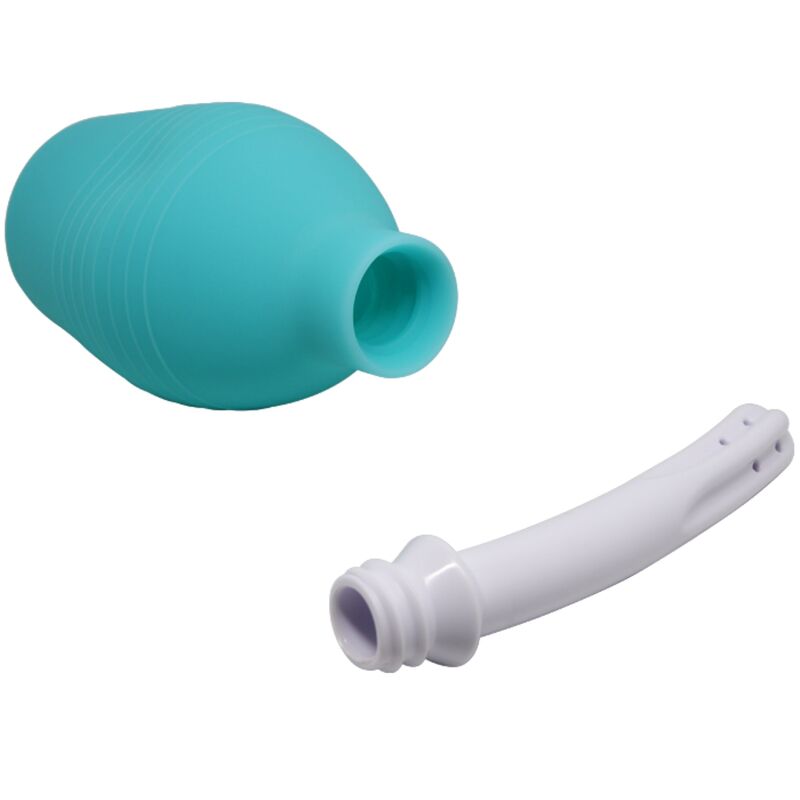 MR PLAY - DOUCHE EN CAOUTCHOUC BLEU POIRE ANAL - Sensualia
