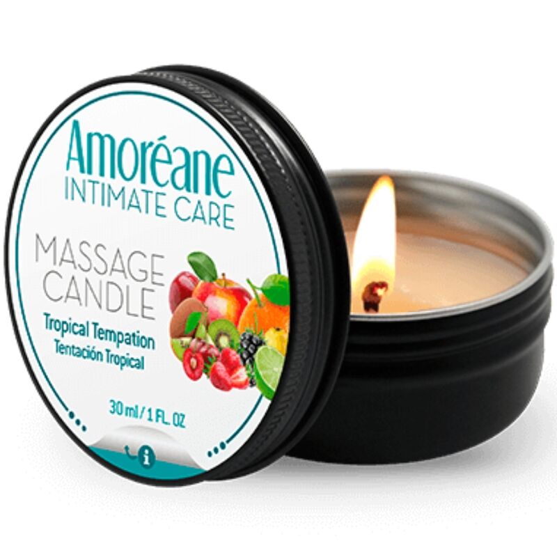 AMOREANE - BOUGIE DE MASSAGE TENTATION TROPICALE 30 ML AMOREANE