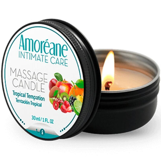 AMOREANE - BOUGIE DE MASSAGE TENTATION TROPICALE 30 ML AMOREANE