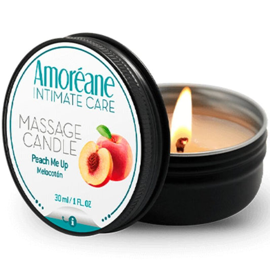 AMOREANE - BOUGIE DE MASSAGE PÊCHE 30 ML AMOREANE