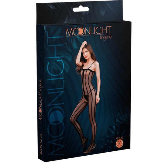 MOONLIGHT - BODYSTOCKING MODÈLE 3 NOIR TAILLE UNIQUE MOONLIGHT
