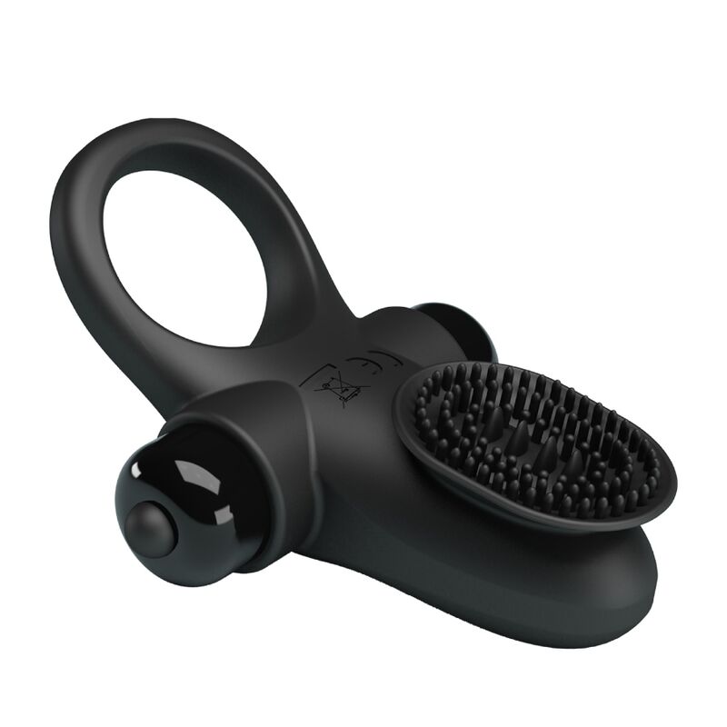 PRETTY LOVE - VIBRATOR RING II POUR LE PÉNIS NOIR - Sensualia