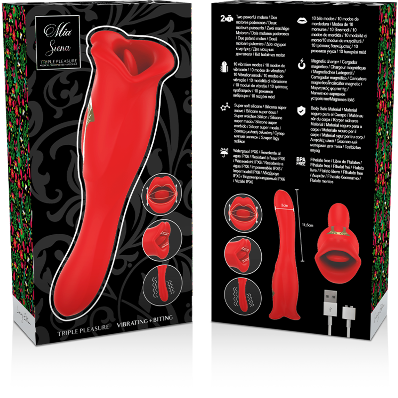 MIA - SIENA TRIPLE PLAISIR VIBRANT + MORDANT - Sensualia