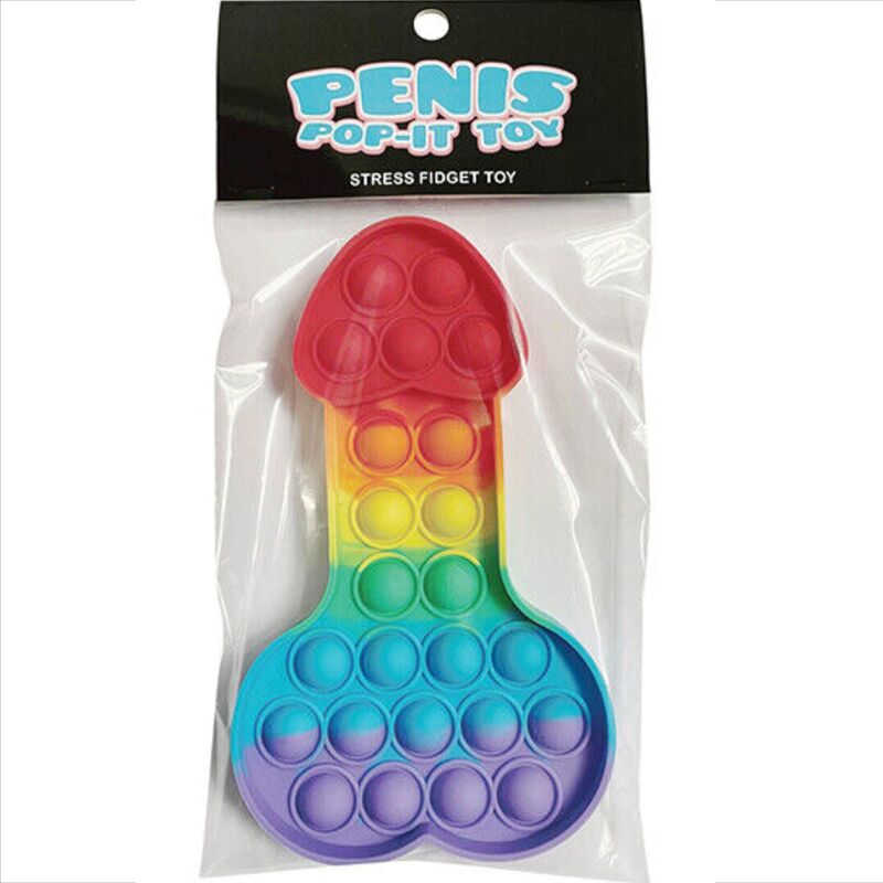 KHEPER GAMES - JOUET ANTI-STRESS POP-IT PENIS MULTICOLORE - Sensualia