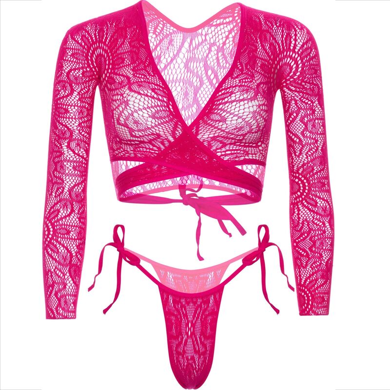 LEG AVENUE - TOP COURT EN DENTELLE AVEC STRING - Sensualia