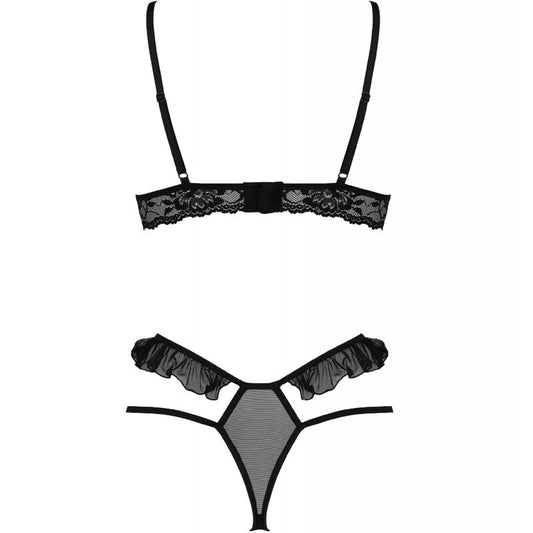 PASSION - DOLLY SET DOS PIEZAS NEGRO S/M - Sensualia