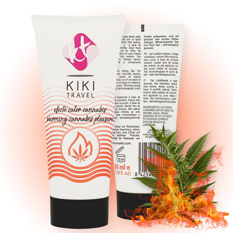 KIKÍ TRAVEL - CANNABIS LUBRIFIANT EFFET CHAUD 50 ML - Sensualia