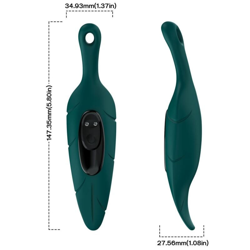 ARMONY - STIMULATEUR & VIBRATEUR VERT FEUILLE - Sensualia